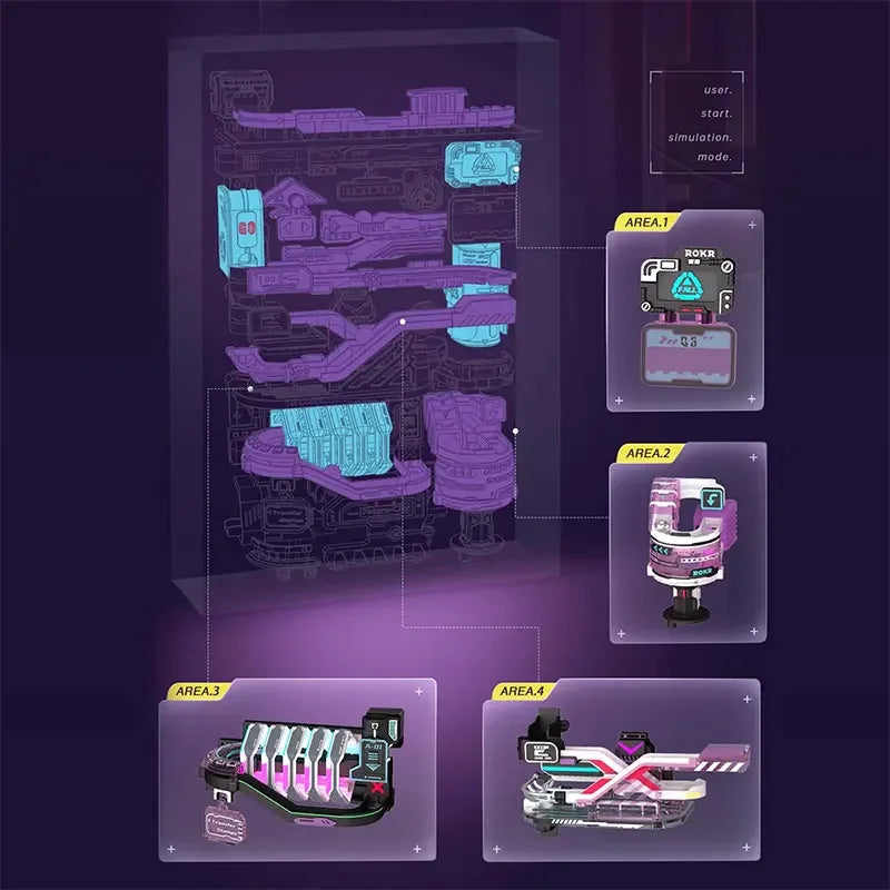 Future City Marble Run - Mechanical 3D Puzzle